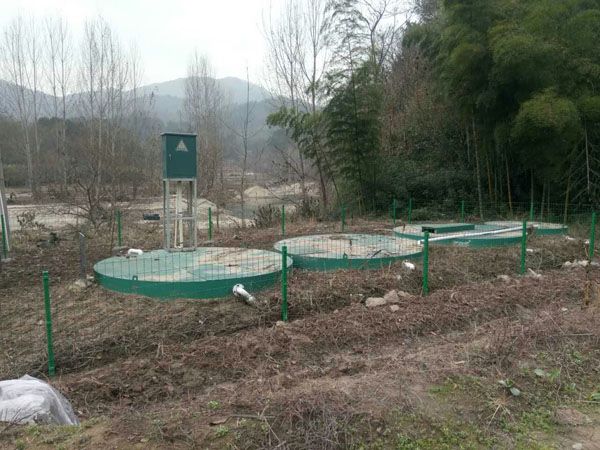六安農村生活污水處理現場